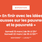 [Samedis 15 et 22 mars] « En finir avec les idées fausses sur les pauvres  et la pauvreté »